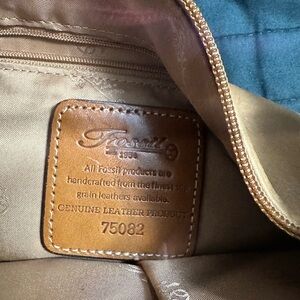 Fossil Tan Leather Handbag